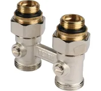 Узел нижнего подключения радиатора 1/2" НР x 3/4" НР, прямой REHAU (РЕХАУ - 12407271001)
