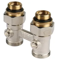 Узел нижнего подключения радиатора 1/2" НР x 3/4" НР, прямой REHAU (РЕХАУ - 12407271001)