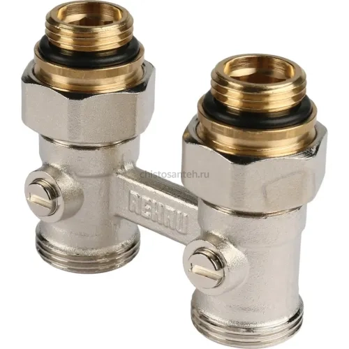 Узел нижнего подключения радиатора 1/2" НР x 3/4" НР, прямой REHAU (РЕХАУ - 12407271001)