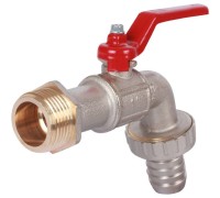 Кран шаровой сливной с латунным штуцером 1 Itap