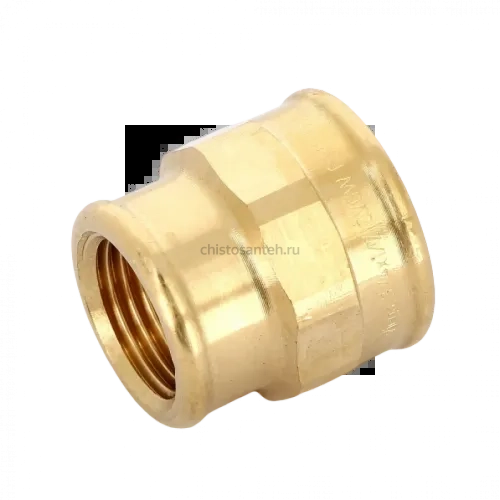 Муфта переxодная ВВ 3/4"x1/2" бронза Viega