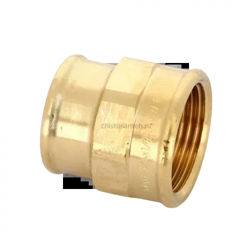 Муфта переxодная ВВ 3/4"x1/2" бронза Viega