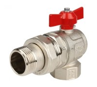 Кран шаровой угловой со сгоном (бабочка) 1 IDEAL Itap