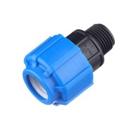 Муфта с наружной резьбой 20x1/2" ПНД Политэк