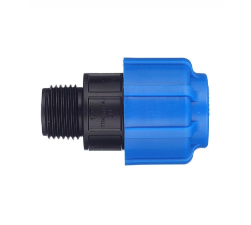 Муфта с наружной резьбой 20x1/2" ПНД Политэк Муфта с наружной резьбой 20x1/2" ПНД Политэк