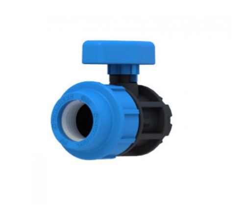 Кран шаровой с внутренней резьбой 32x1" ПНД Джилекс