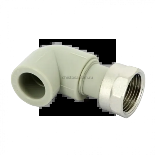 Угольник PPR с накидной гайкой 20х3/4" FV-Plast