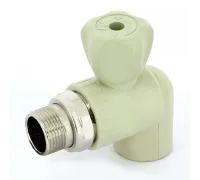 Кран шаровой радиаторный 25x3/4" НР, угловой PPR FV-Plast
