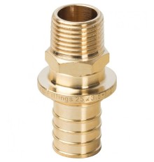 Переходник с наружной резьбой 25xR 1/2" для труб из сшитого полиэтилена Stout