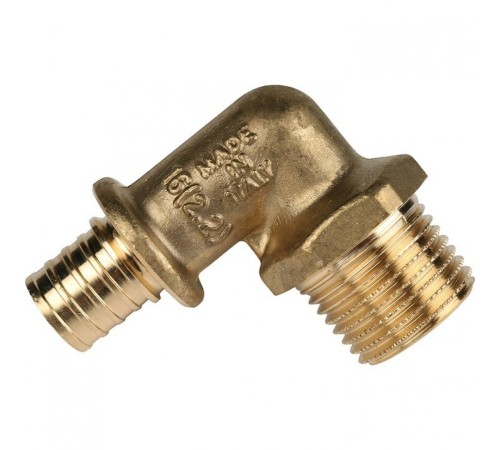 Угольник-переходник с наружной резьбой 16xR 1/2" для труб из сшитого полиэтилена Stout