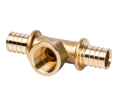 Тройник-переходник с внутренней резьбой 32xR 1" для труб из сшитого полиэтилена Stout