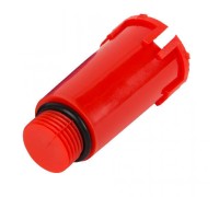 Заглушка монтажная красная 1/2" НР