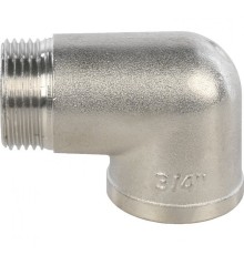 Угольник НВ 3/4" никелированный Stout
