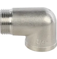 Угольник НВ 3/4" никелированный Stout