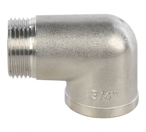 Угольник НВ 3/4" никелированный Stout