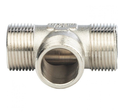 Тройник НН 1"x1"x1", никелированный Stout