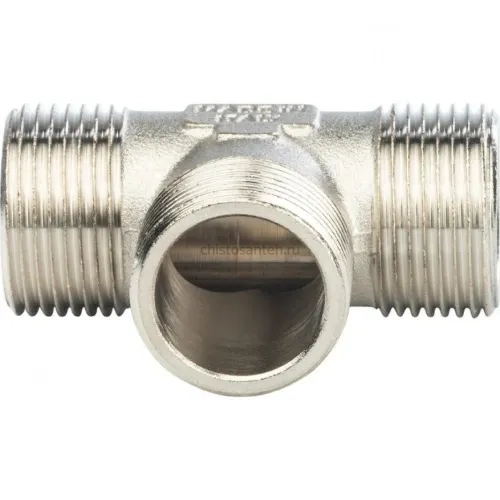Тройник НН 1"x1"x1", никелированный Stout