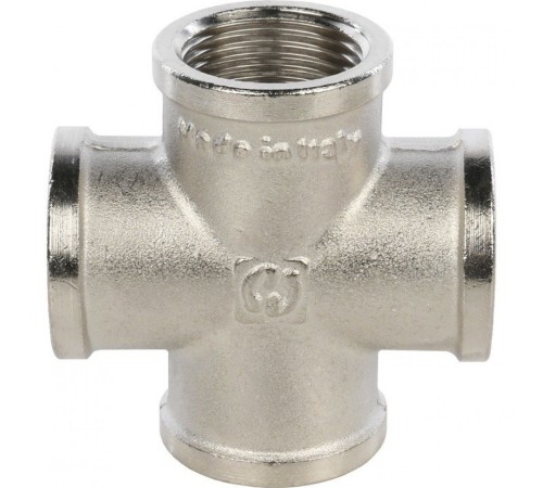 Крестовина ВВ 3/4" никелированная Stout Крестовина ВВ 3/4" никелированная Stout