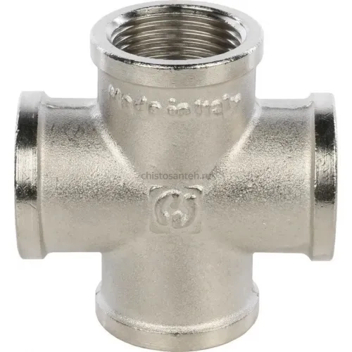 Крестовина ВВ 3/4" никелированная Stout
