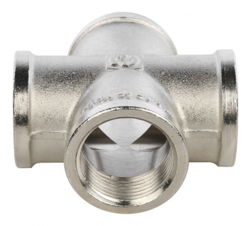 Крестовина ВВ 3/4" никелированная Stout Крестовина ВВ 3/4" никелированная Stout