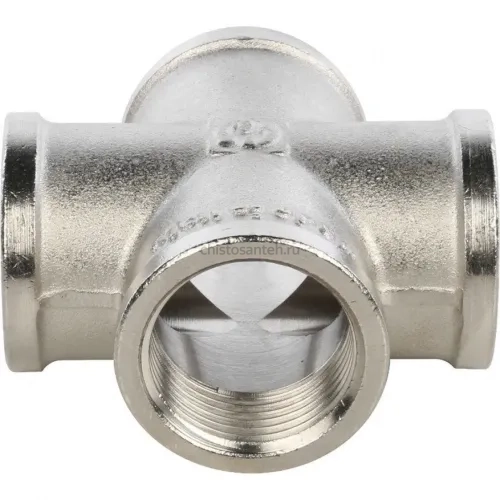 Крестовина ВВ 3/4" никелированная Stout