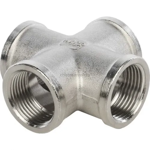 Крестовина ВВ 3/4" никелированная Stout