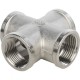 Крестовина ВВ 3/4" никелированная Stout