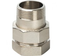 Разъемное соединение "американка" ВН 1 1/2", уплотнение под гайкой o-ring кольцо, никелированное Stout