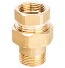 Разъемное соединение 3/4" американка ВН, уплотнение под гайкой по плоскости Stout