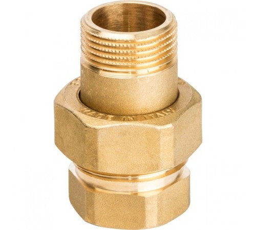 Разъемное соединение 3/4" американка ВН, уплотнение под гайкой по плоскости Stout