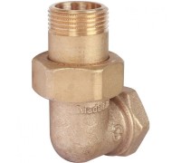 Разъемное угловое соединение "американка" ВН 3/4", уплотнение под гайкой o-ring кольцо Stout