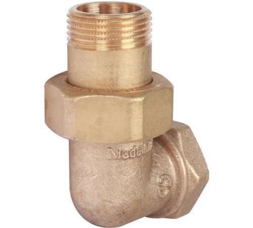 Разъемное угловое соединение "американка" ВН 3/4", уплотнение под гайкой o-ring кольцо Stout