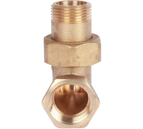 Разъемное угловое соединение "американка" ВН 3/4", уплотнение под гайкой o-ring кольцо Stout