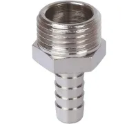 Штуцер НР 1/2"x10, никелированный Stout