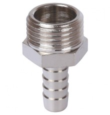 Штуцер НР 1/2"x10, никелированный Stout