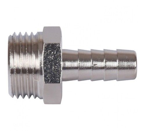 Штуцер НР 1/2"x10, никелированный Stout