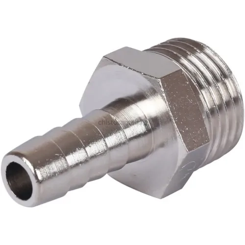 Штуцер НР 1/2"x10, никелированный Stout