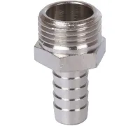 Штуцер НР 1/2"x12, никелированный Stout