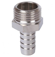 Штуцер НР 1/2"x12, никелированный Stout