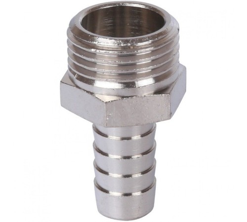 Штуцер НР 1/2"x12, никелированный Stout