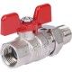 Кран шаровой полнопроходной ВР/НР 1/2" американка, ручка бабочка EPDM Stout