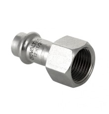 Пресс-муфта с  внутренней резьбой 12 мм х 1/2"  из нержавеющей стали VTi.902.I.001204 VALTEC (ВАЛТЕК)