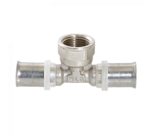 Тройник пресс с внутренней резьбой 20х1/2"х20 Valtec