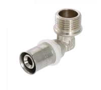 Угольник пресс с наружной резьбой 20х1/2" Valtec