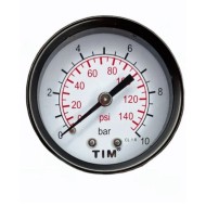 Манометр аксиальный 50 мм 1/4", 0-10 бар TIM