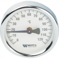 Термометр биметаллический 63 мм с крепежной пружиной, накладной Watts F+R810 TCM