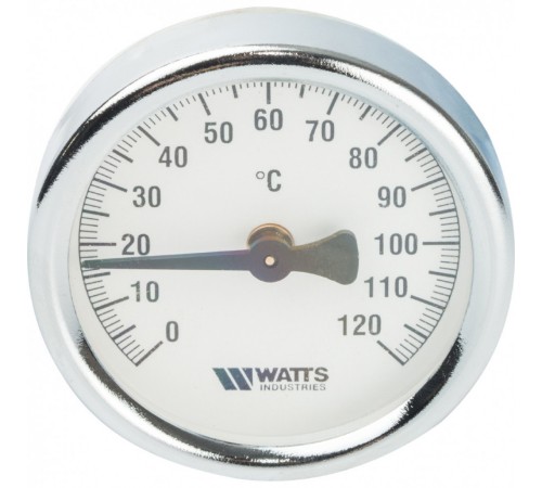Термометр биметаллический 63 мм с крепежной пружиной, накладной Watts F+R810 TCM Термометр биметаллический 63 мм с крепежной пружиной, накладной Watts F+R810 TCM