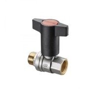 Кран шаровый 1" НВ маховик пластмассовый Optibal Oventrop