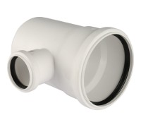 Тройник канализационный Raupiano Plus 110/50х87° REHAU (РЕХАУ - 11213241001)