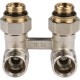 Узел нижнего подключения радиатора 1/2" НР x 3/4" НР, угловой REHAU (РЕХАУ - 12407371001)